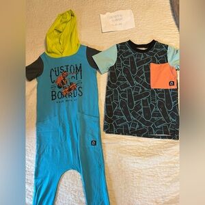 RAGS size 3/4 skateboard ROMPER ONLY